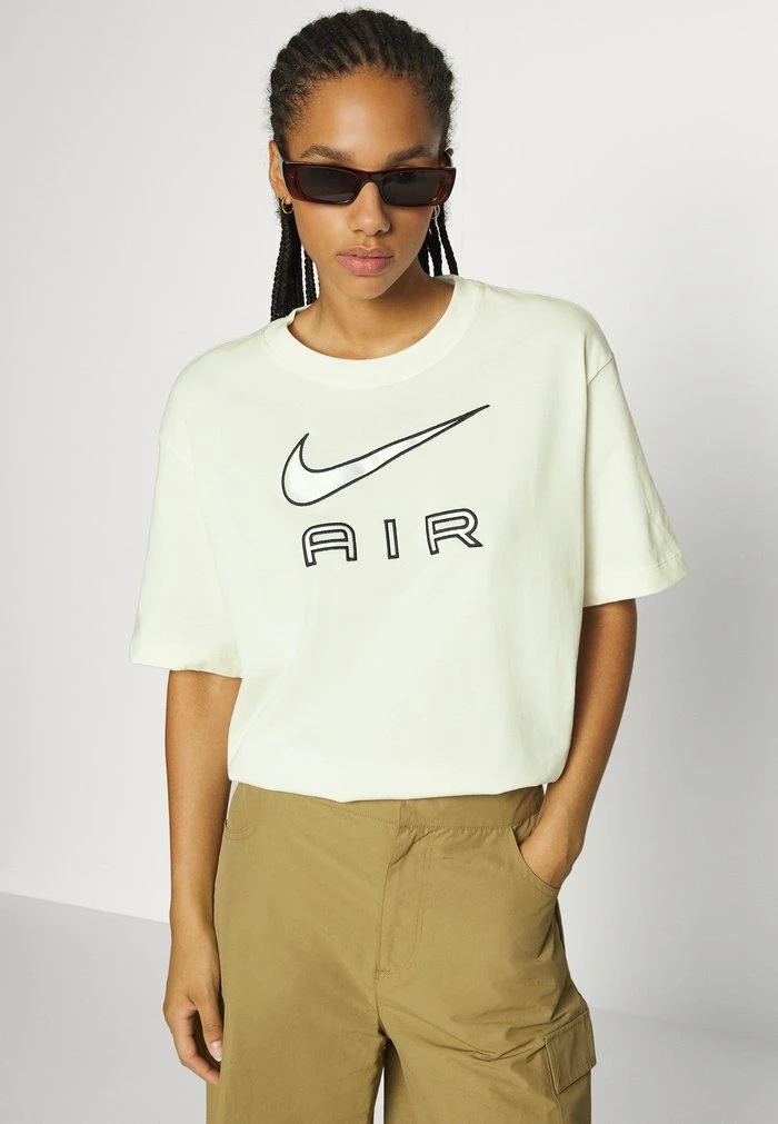 Nike Sportswear TEE AIR - Print T-shirt - Sail/black - Image 4