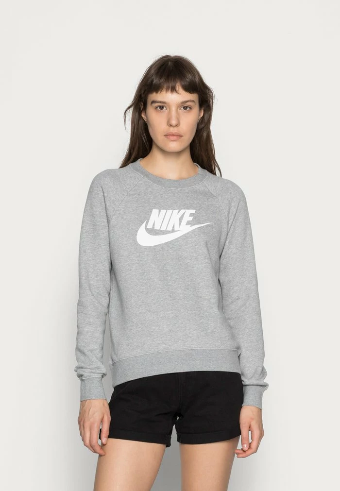 Nike Sportswear CREW - Sweatshirt - Grey Heather/white