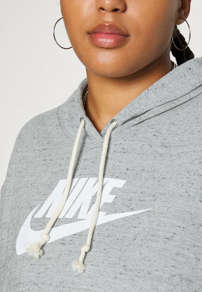 Nike Sportswear GYM EASY - Sweatshirt - Grey Heather/white - Image 6