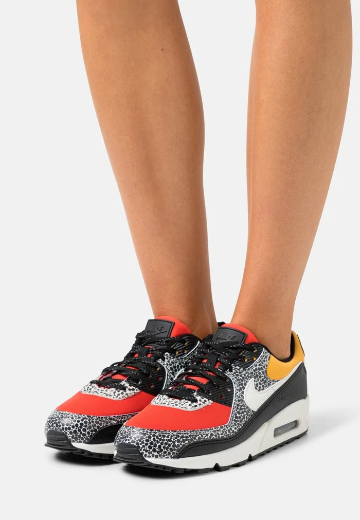 Nike Sportswear AIR MAX 90 - Trainers - Black/phantom/chile Red/pollen/purple Dawn