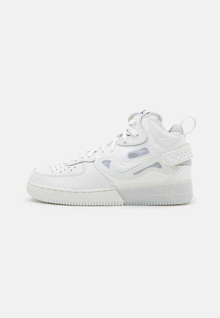 Nike Sportswear AIR FORCE 1 MID REACT - High-top Trainers - Summit White/grey Fog/barely Grape/old Royal