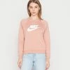 Nike Sportswear CREW - Sweatshirt - Rose Whisper/white