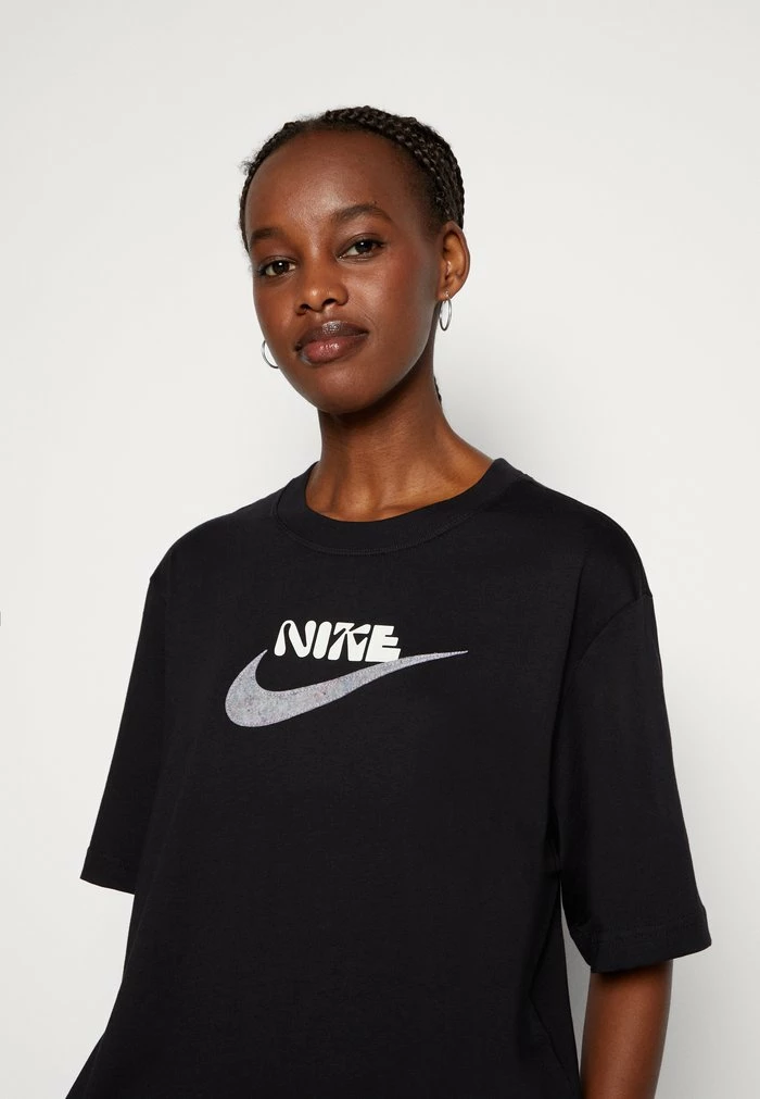 Nike Sportswear LOOSE FIT BOXY FIBER - Print T-shirt - Black - Image 4