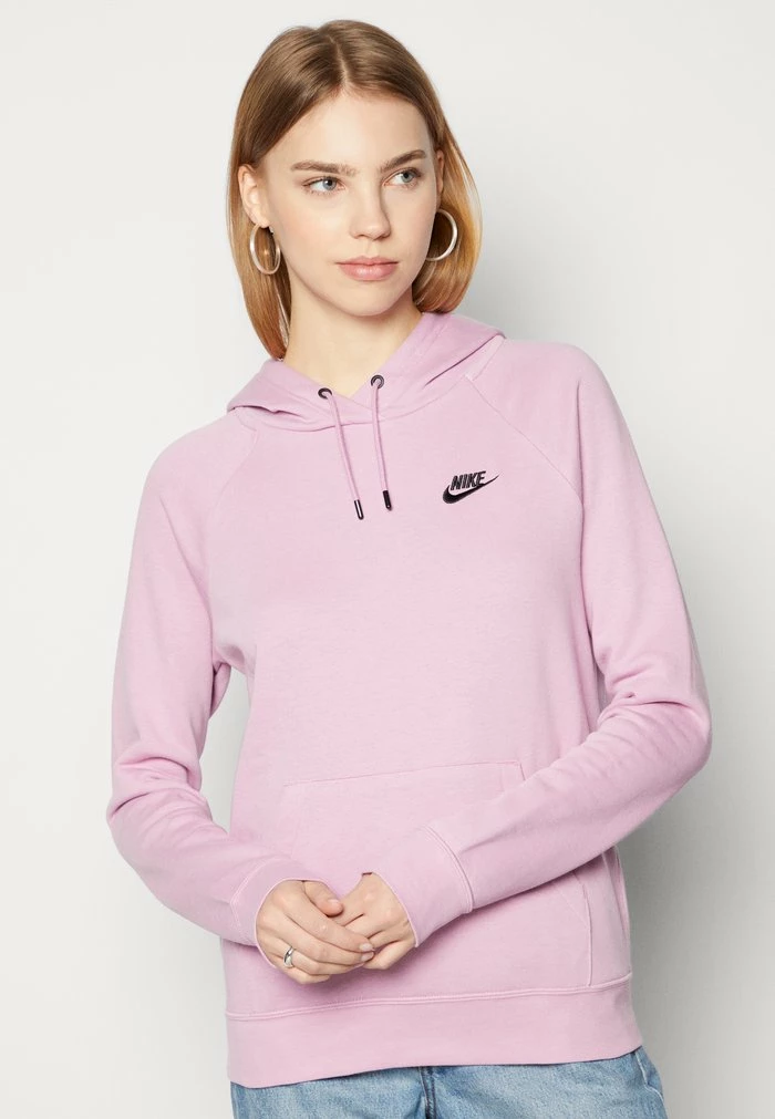 Nike Sportswear HOODIE - Sweatshirt - Orchid/black - Image 4