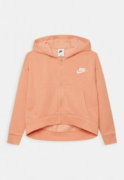 Nike Sportswear CLUB HOODIE - Zip-up Sweatshirt - Madder Root/white