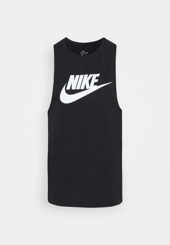 Nike Sportswear TANK MSCL FUTURA NEW - Top - Black/white - Image 7