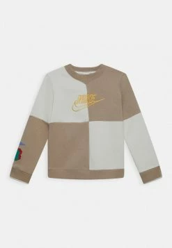 Nike Sportswear AMPLIFY CREW - Sweatshirt - Khaki/light Bone/yellow Ochre