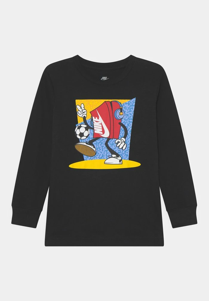 Nike Sportswear BOXY SOCCER PATCH UNISEX - Long Sleeved Top - Black