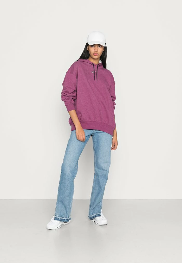 Nike Sportswear HOODIE - Hoodie - Sangria/white - Image 2