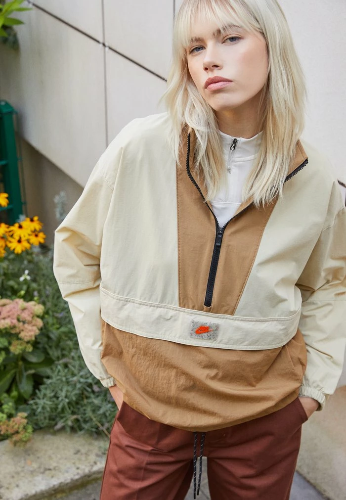 Nike Sportswear Windbreaker - Driftwood/rattan/safety Orange - Image 3