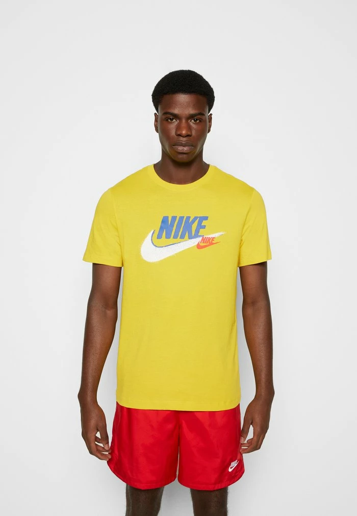 Nike Sportswear BRANDED TEE - Print T-shirt - Vivid Sulfur - Image 3