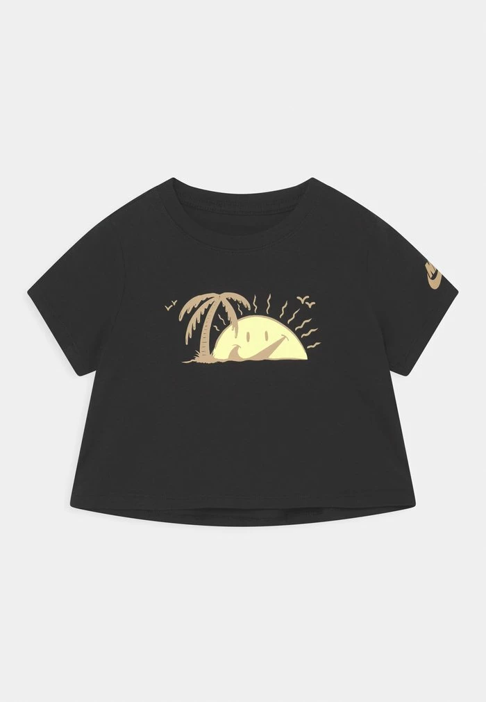 Nike Sportswear TEE SUN CROP - Print T-shirt - Black