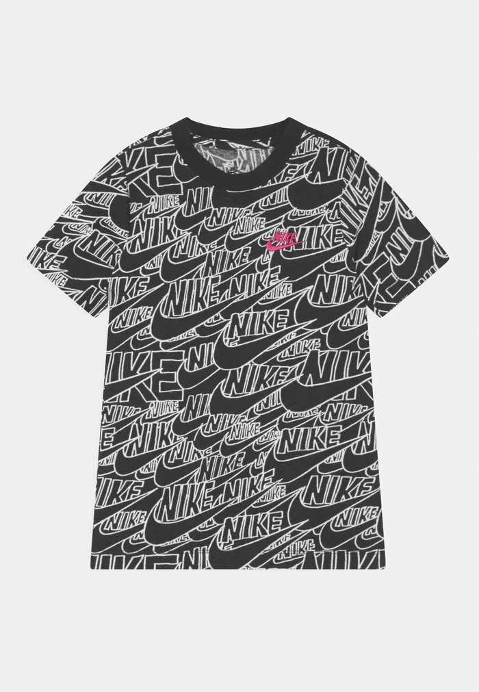 Nike Sportswear TEE KIDS - Print T-shirt - Black/white