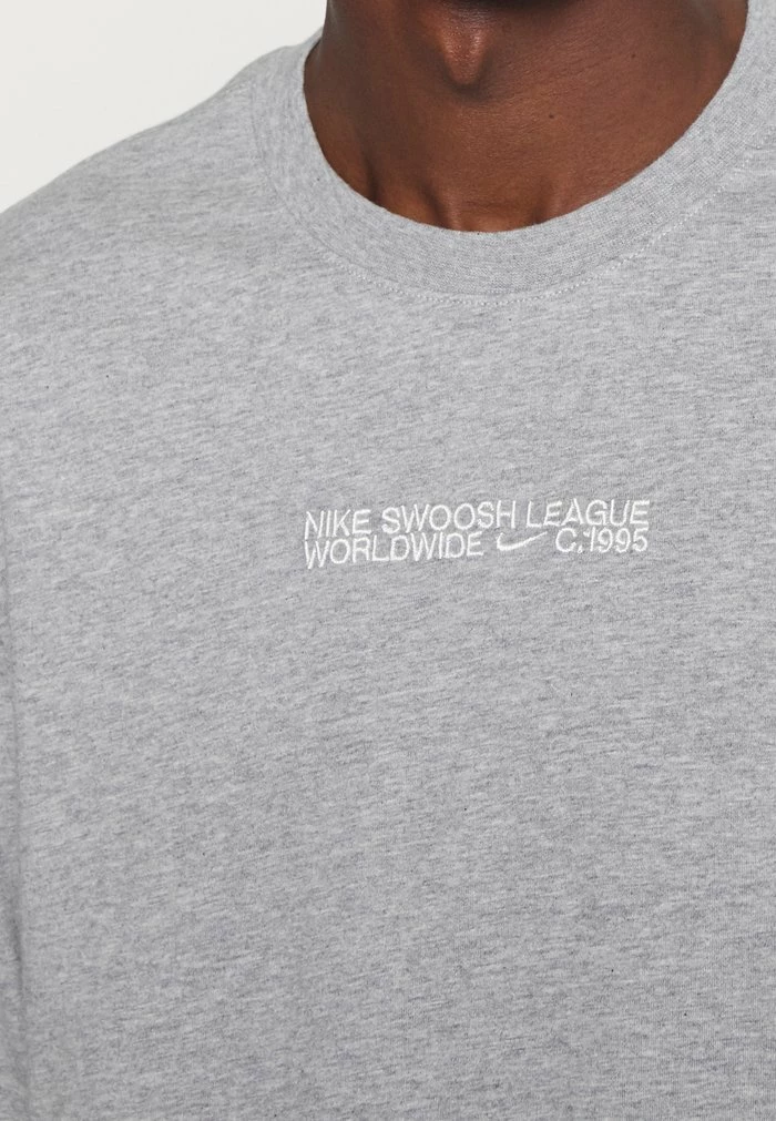 Nike Sportswear CORE TEE - Long Sleeved Top - Dark Grey Heather - Image 5