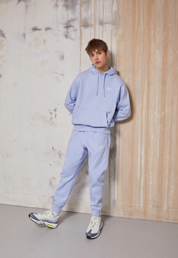 Nike Sportswear CLUB HOODIE - Hoodie - Light Marine/white - Image 2