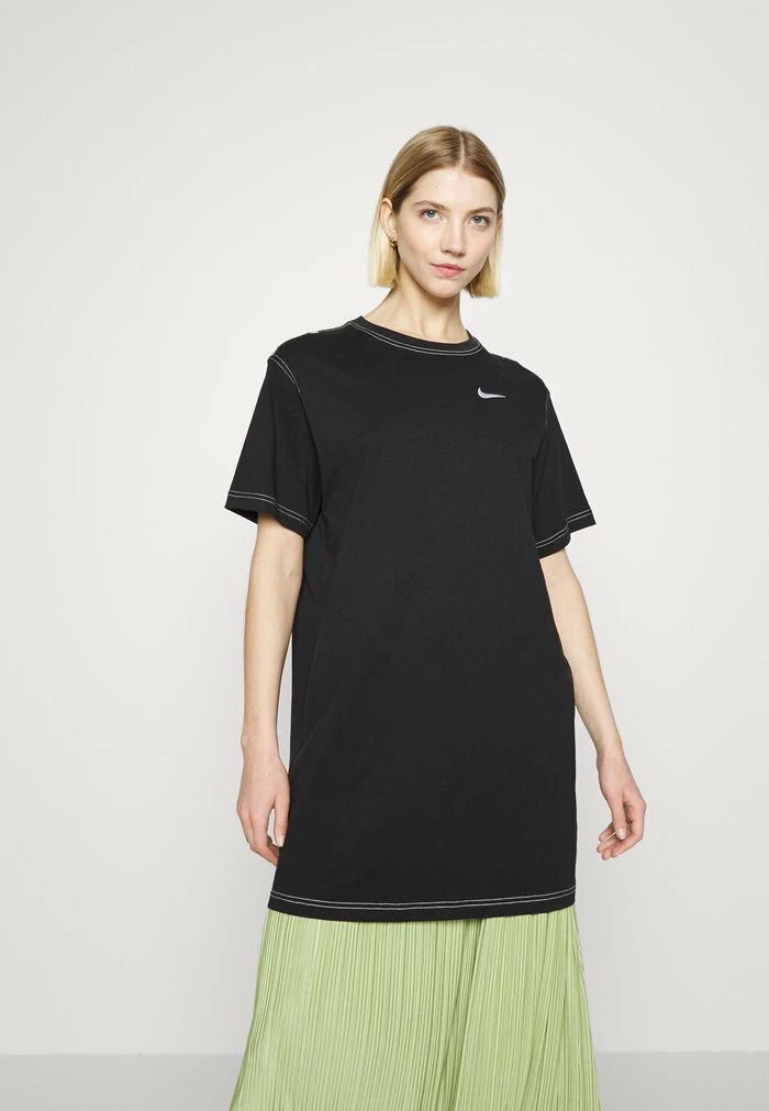Nike Sportswear DRESS - Jersey Dress - Black/white - Image 3