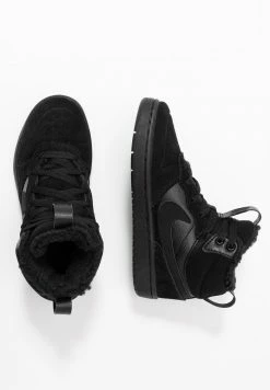 Nike Sportswear COURT BOROUGH MID BOOT WINTERIZED - Skate Shoes - Black/white