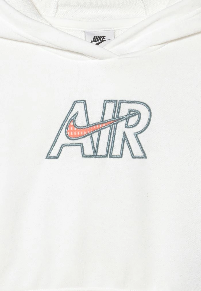 Nike Sportswear AIR CROP HOODIE - Hoodie - White/crimson Bliss/worn Blue - Image 3