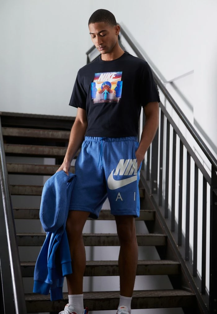 Nike Sportswear AIR - Shorts - Marina Blue/university Blue/light Bone