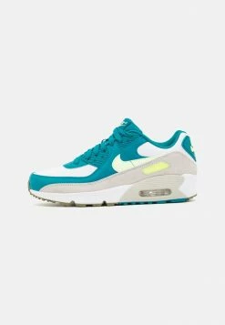 Nike Sportswear AIR MAX 90 GS UNISEX - Trainers - White/barely Volt/bright Spruce/phantom
