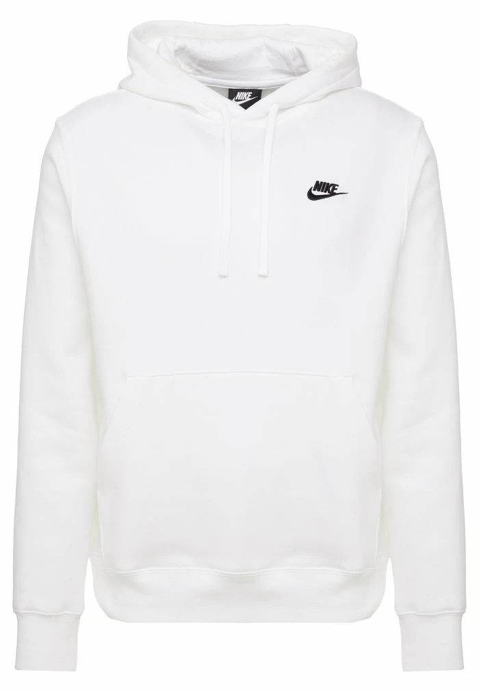 Nike Sportswear CLUB HOODIE - Hoodie - White/black - Image 4