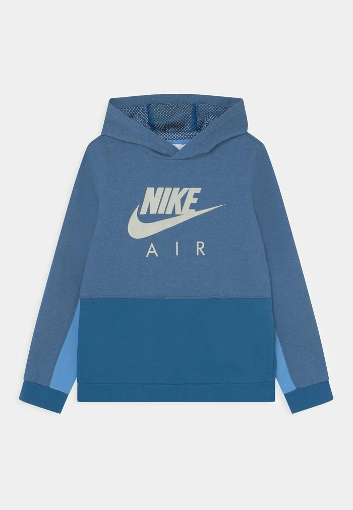 Nike Sportswear AIR HOODIE - Hoodie - Dark Marina Blue/university Blue