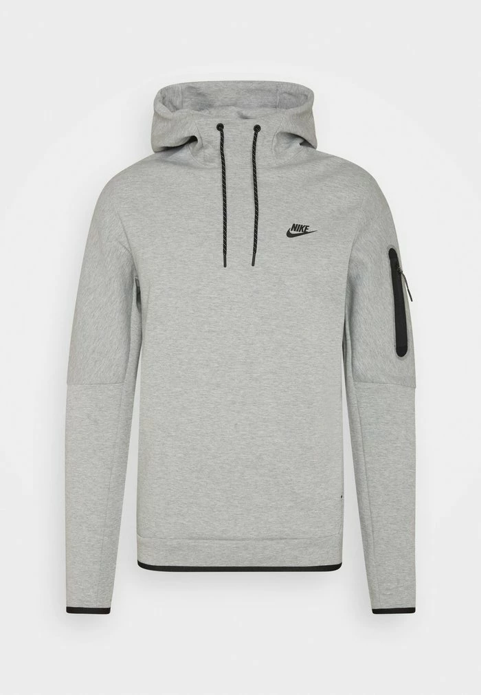 Nike Sportswear HOODIE - Hoodie - Grey Heather/black - Image 2