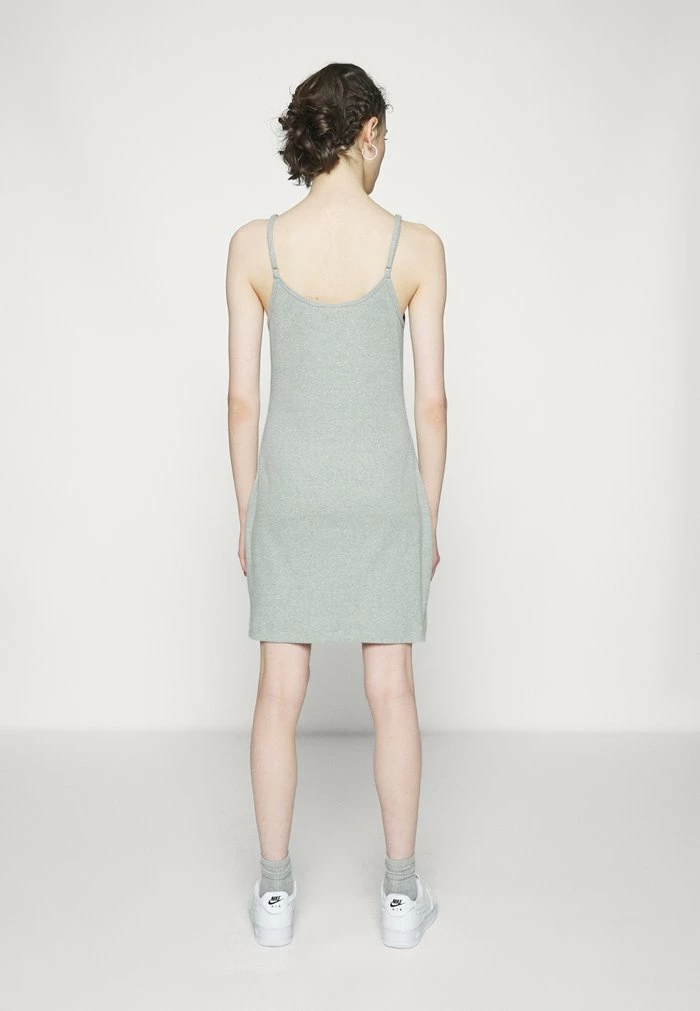 Nike Sportswear DRESS - Shift Dress - Dark Grey Heather/white - Image 5