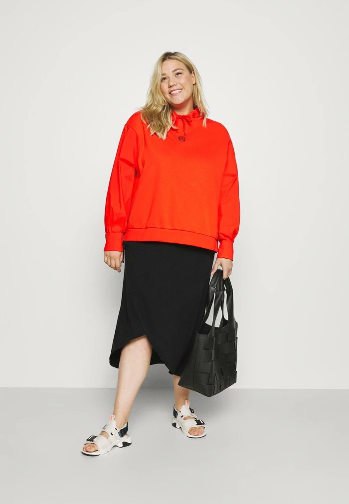 Nike Sportswear HOODIE PLUS - Hoodie - Chile Red/black - Image 2