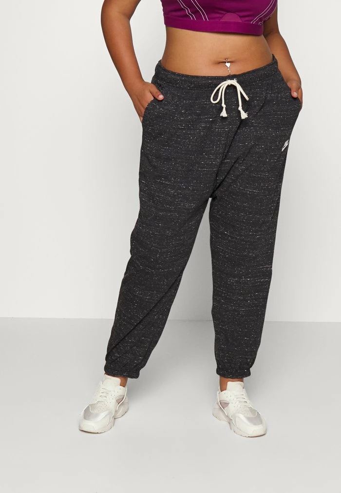 Nike Sportswear EASY PANT PLUS - Tracksuit Bottoms - Black/white