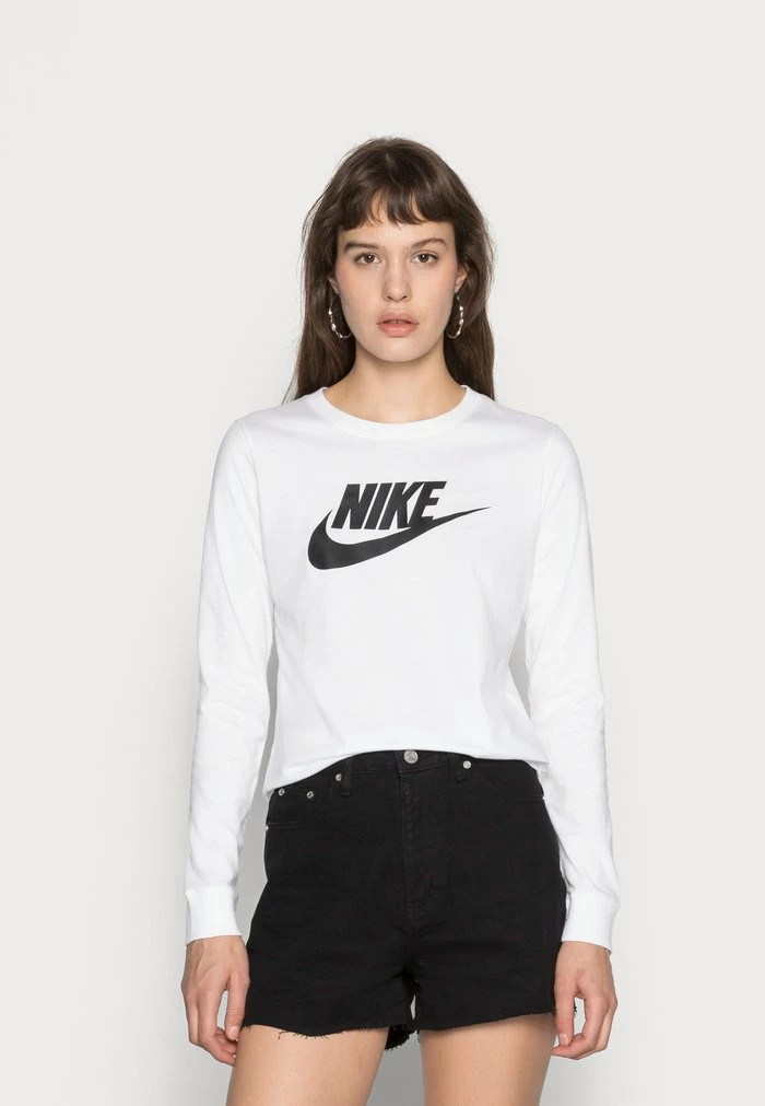Nike Sportswear TEE ICON - Long Sleeved Top - White/black