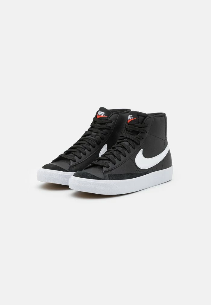 Nike Sportswear BLAZER MID 77 BG UNISEX - High-top Trainers - Black/white/team Orange - Image 2