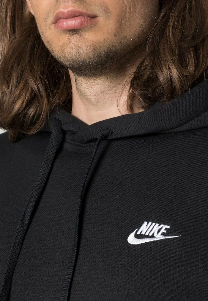 Nike Sportswear CLUB HOODIE - Hoodie - Black/white - Image 5