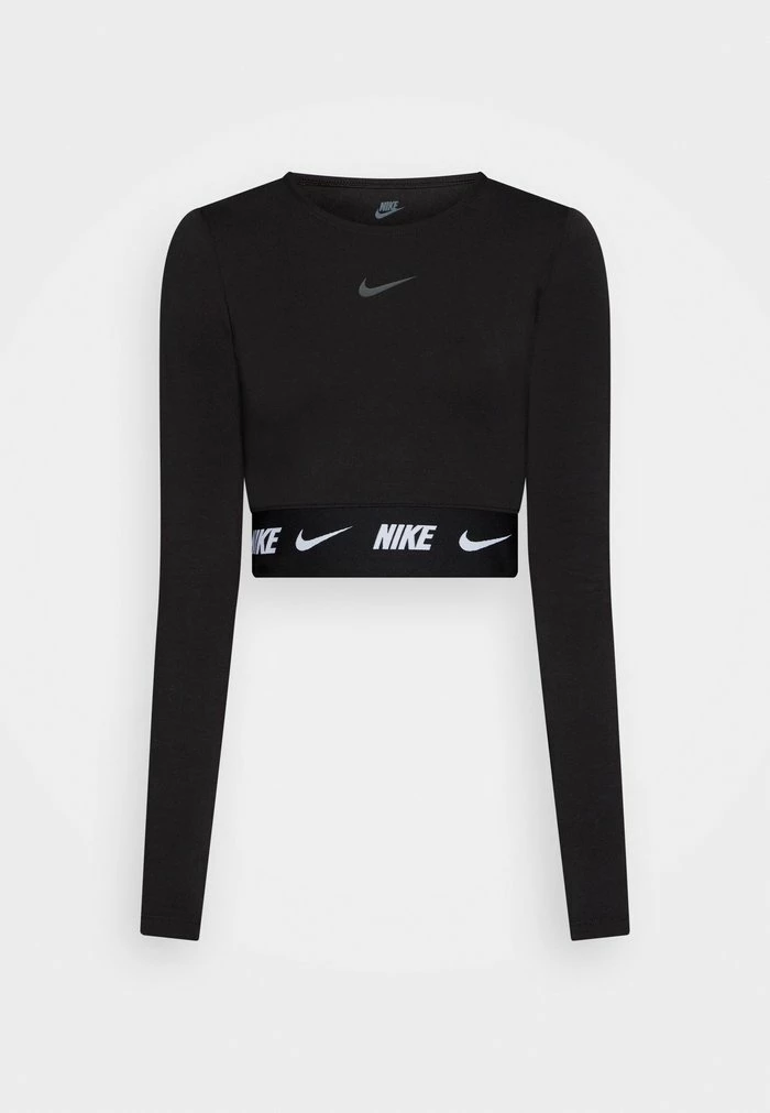 Nike Sportswear CROP TAPE - Long Sleeved Top - Black - Image 5