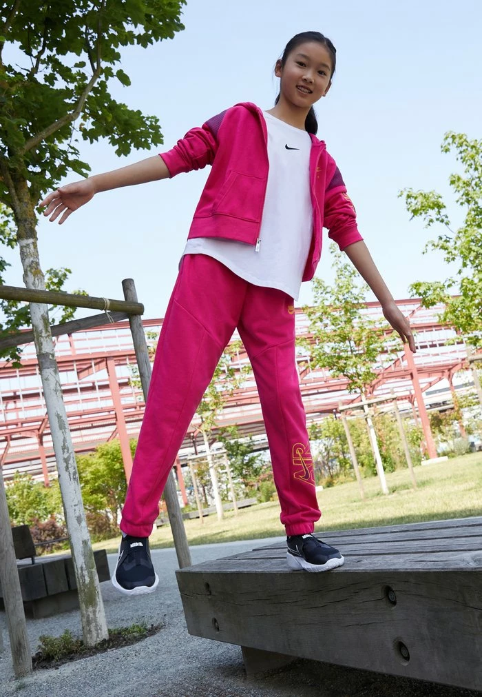 Nike Sportswear AIR HOODIE - Zip-up Sweatshirt - Rush Pink/sangria/dark Sulfur