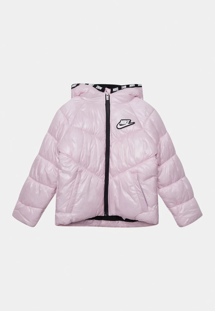 Nike Sportswear CHEVRON CINCHED PUFFER - Winter Jacket - Pink Foam