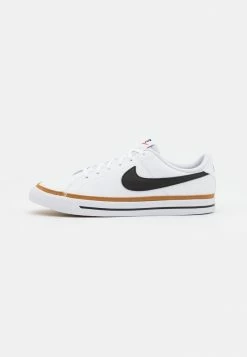 Nike Sportswear COURT LEGACY UNISEX - Trainers - White/black/desert Ochre/light Brown