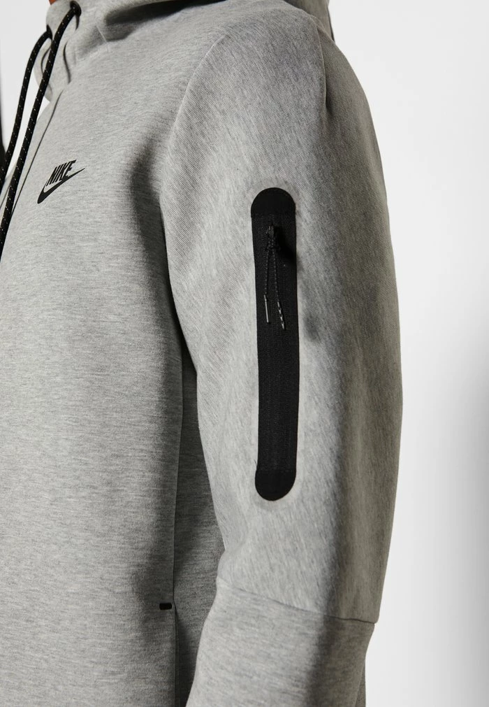 Nike Sportswear HOODIE - Hoodie - Grey Heather/black - Image 7