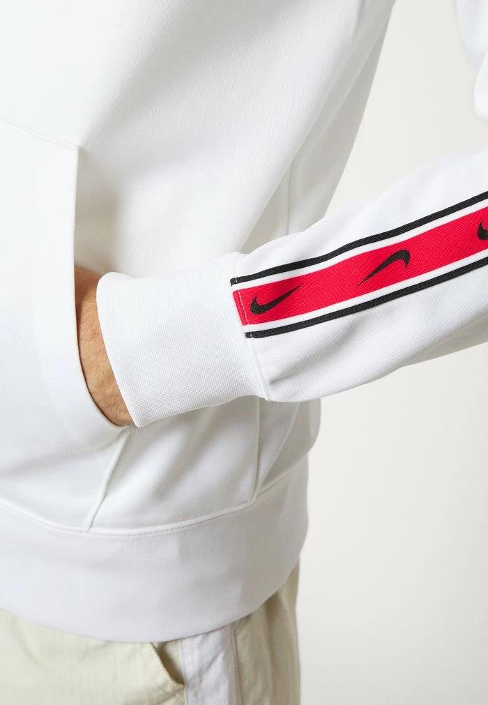 Nike Sportswear REPEAT HOODY - Training Jacket - White/black - Image 8