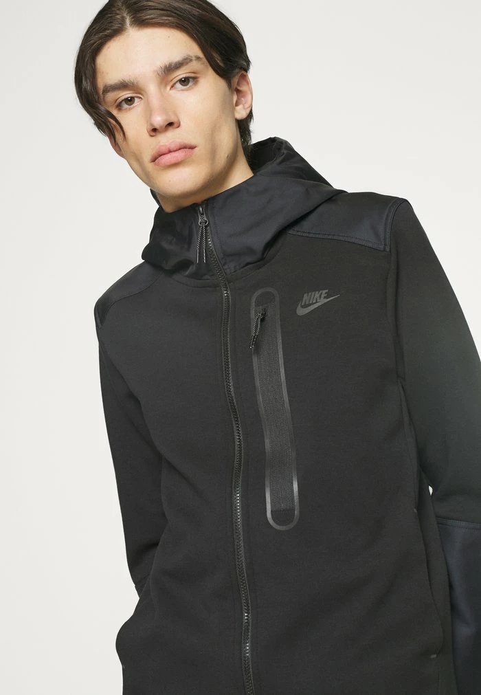 Nike Sportswear OVERLAY - Zip-up Sweatshirt - Black - Image 6