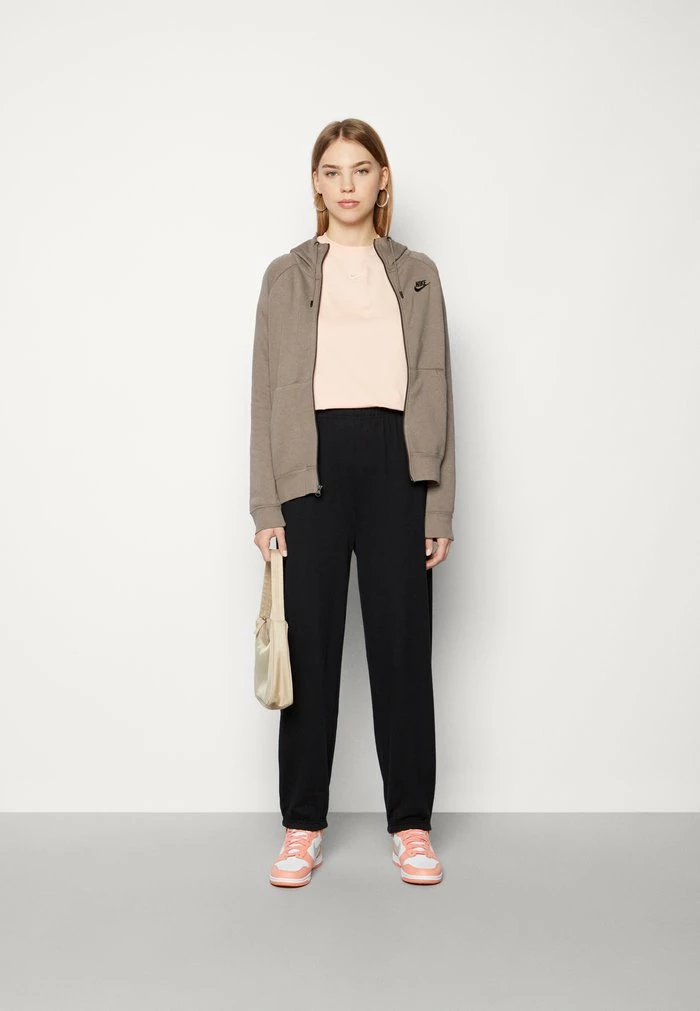 Nike Sportswear HOODIE - Zip-up Sweatshirt - Olive Grey/black - Image 2