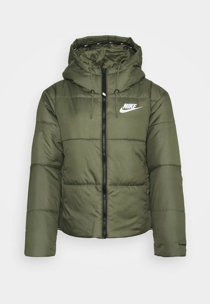 Nike Sportswear CLASSIC TAPE - Winter Jacket - Medium Olive/black/white