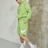 Nike Sportswear CLUB HOODIE - Hoodie - Vivid Green/white