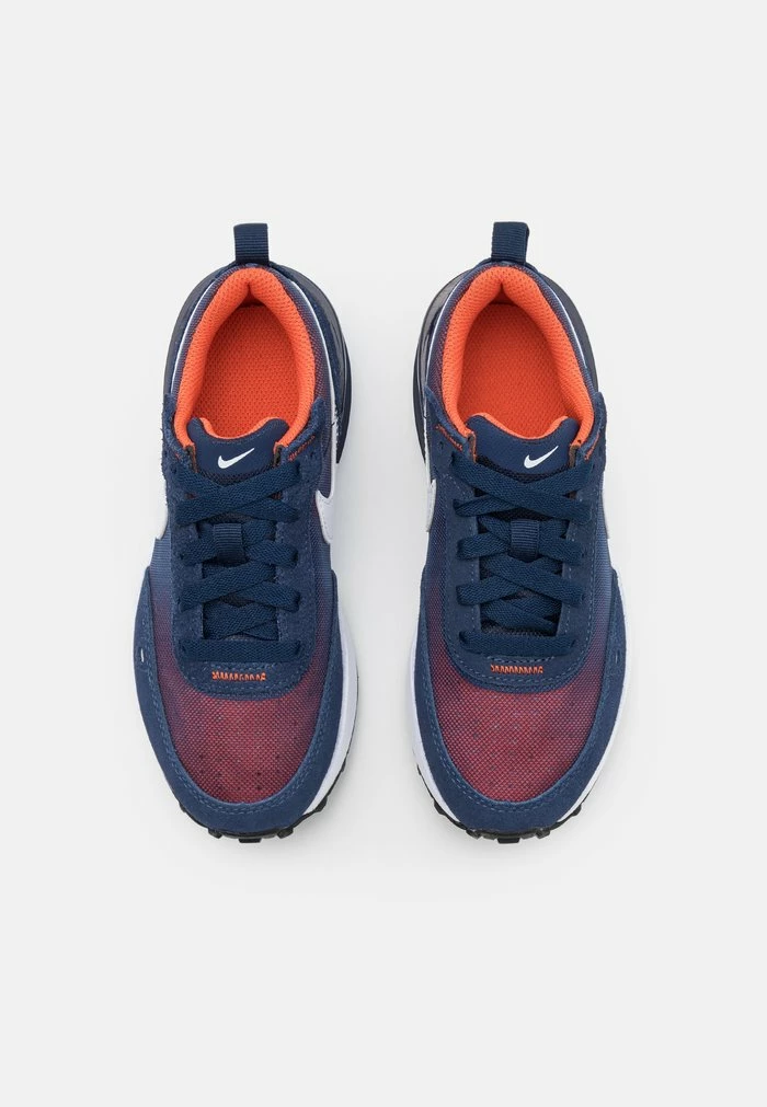 Nike Sportswear WAFFLE ONE - Trainers - Midnight Navy/white/orange/melon Tint - Image 4