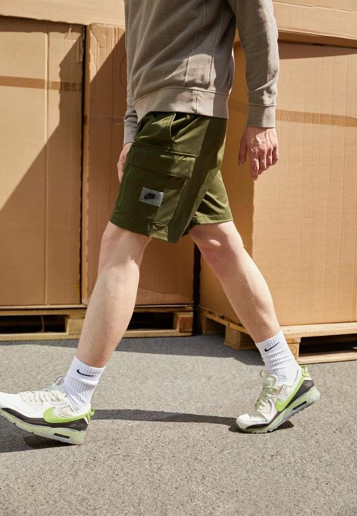 Nike Sportswear Shorts - Rough Green/safety Orange/black