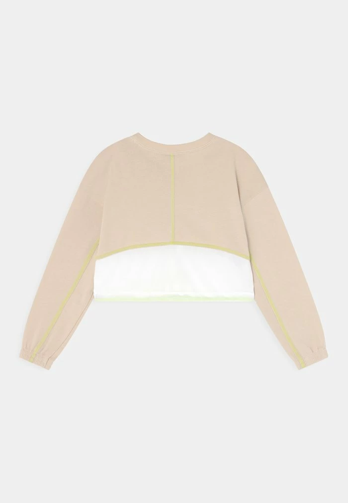 Nike Sportswear CREW - Long Sleeved Top - Sanddrift/white/atomic Green - Image 2