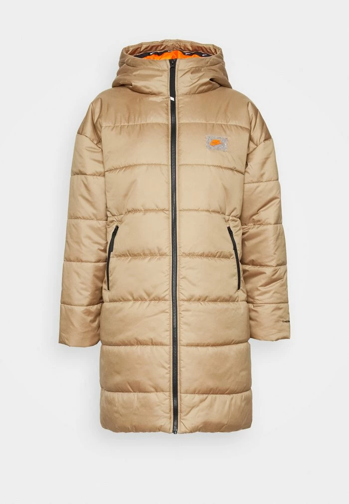 Nike Sportswear Winter Coat - Driftwood/safety Orange - Image 5
