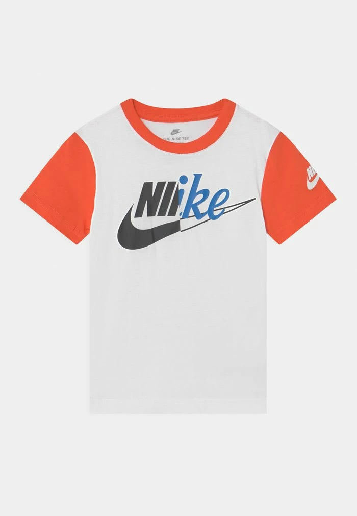 Nike Sportswear COLORBLOCK TEE - Print T-shirt - White