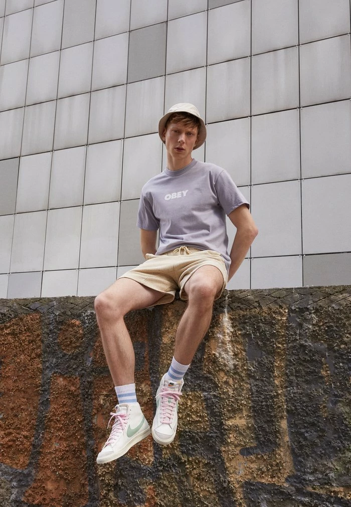 Nike Sportswear BLAZER MID '77 PRM - High-top Trainers - Sail/enamel Green/coconut Milk/off Noir/sail/alpha Orange - Image 3