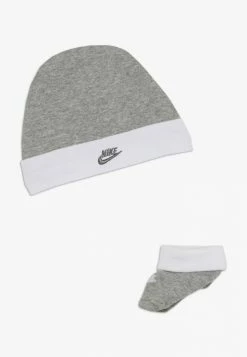 Nike Sportswear FUTURA HAT AND BOOTIE BABY SET - Beanie - Dark Grey Heather